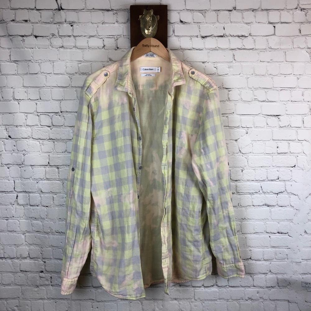 THE SOFTEST Calvin Klein bleached flannel ever